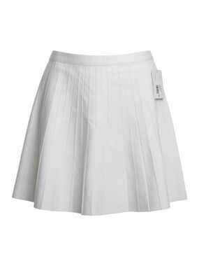 new day White Pleated Knit Skirt - Size 2X